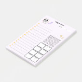 かわいい手書き犬「けせらせら犬」週間todoリスト☆ ポストイット (アングル)