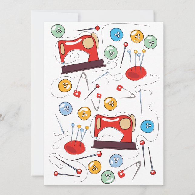 かわいい手書き裁縫パターン (正面)