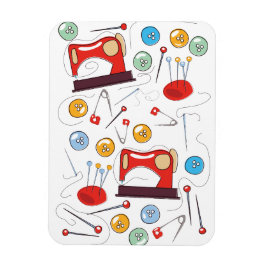 かわいい手書き裁縫パターン マグネット