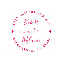 かわいい手書名の結婚差出人住所