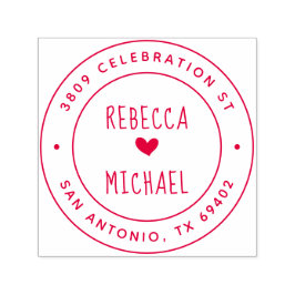 かわいい手書名丸差出人住所 セルフインキングスタンプ