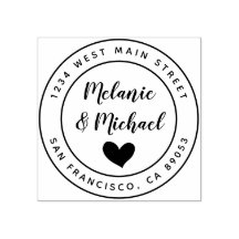 かわいい手書名&ラウンド差出人住所