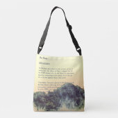 かわいい手絵を描赤パンダ クロスボディバッグ (裏面)