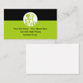 かわいい手頃ペットシッターの名刺 名刺 (正面/裏面)