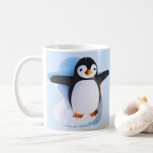 かわいい抱きペンギン コーヒーマグカップ