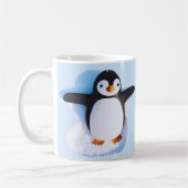 かわいい抱きペンギン コーヒーマグカップ (左)