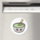 かわいい抹茶のボウル - かわいい マグネット (インサイチュ (食洗機))
