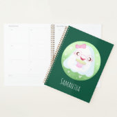 かわいい抹茶ラテの幽霊 プランナー手帳 (ディスプレー)