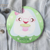 かわいい抹茶ラテゴースト 缶バッジ (インサイチュ)