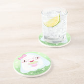 かわいい抹茶ラテ幽霊 コースター (側面)