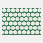 かわいい抹茶ラテ幽霊 ラッピングペーパーシート (正面2)