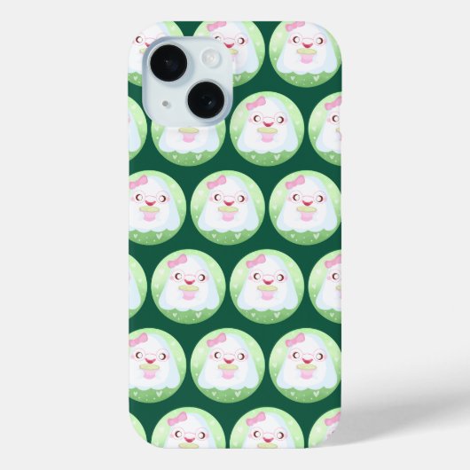 かわいい抹茶ラテ幽霊 Case-Mate iPhoneケース (裏面)