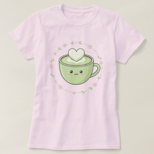 かわいい抹茶ラブ Tシャツ (デザイン正面)