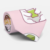 かわいい抹茶猫のシームレスパターン ネクタイ (ロール)