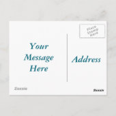 かわいい抽象的な白いデイジーのポストカード ポストカード (裏面)