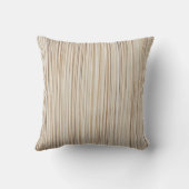 かわいい抽象的な茶色の線のデザイン クッション (裏面)