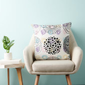 かわいい抽象芸術の円のパターン クッション (椅子)