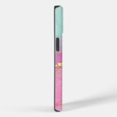 かわいい抽象芸術アルコールインク、ピンクターコイズ、金ゴールド Case-Mate iPhoneケース (裏面 / 右)