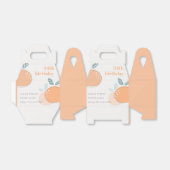 かわいい抽象芸術オレンジフルーティはっきりした任意の年齢誕生日 フェイバーボックス (折り畳みなし)