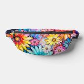 かわいい抽象芸術デイジーフラワーアート ファニーパック (レイダウン)