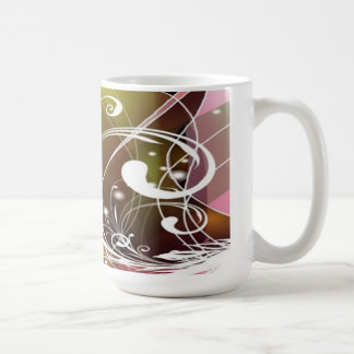 かわいい抽象芸術フローラマグカップ コーヒーマグカップ