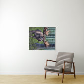 かわいい抽象芸術リトルムース タペストリー (インサイチュ(横))