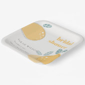 かわいい抽象芸術レモンフルーティはっきりしたブライダルシャワー ペーパープレート (傾斜あり)