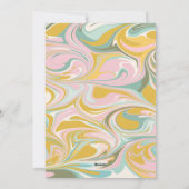 かわいい抽象芸術大理石スワールピンク金ゴールド写真 シーズンカード