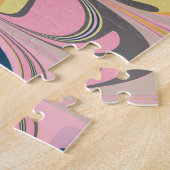 かわいい抽象芸術絵を描大理石の渦 ジグソーパズル (側面)