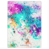 かわいい抽象芸術絵画ズ クリップボード (裏面)