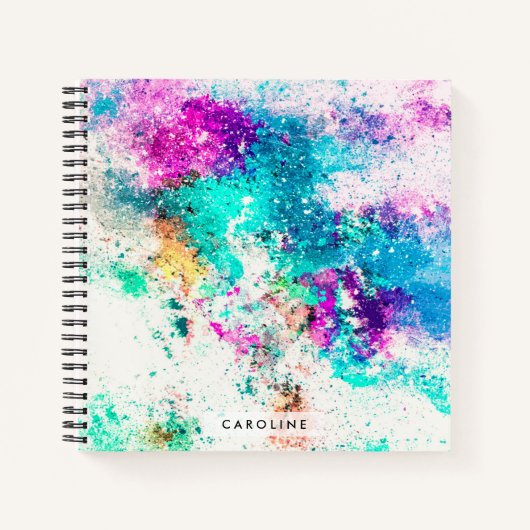 かわいい抽象芸術絵画ズ ノートブック (正面)