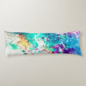 かわいい抽象芸術絵画ズ ボディピロー (裏面)