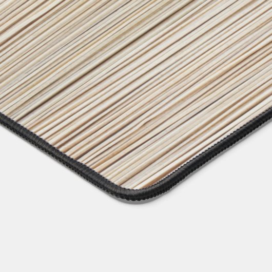 かわいい抽象芸術茶色の線のデザイン デスクマット (コーナー)