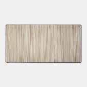 かわいい抽象芸術茶色の線のデザイン デスクマット (正面)