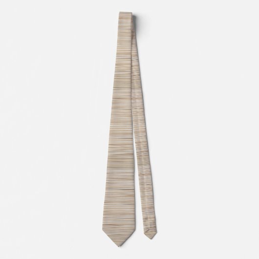 かわいい抽象芸術茶色の線のデザイン ネクタイ (正面)