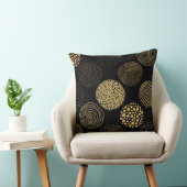 かわいい抽象芸術黄色の円のパターン クッション (椅子)