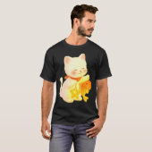 かわいい招き猫フィッシュスター飾り Tシャツ (正面フル)