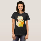 かわいい招き猫フィッシュスター飾り Tシャツ (正面フル)