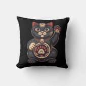 かわいい招き猫プリント描日本の クッション (正面)