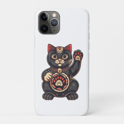 かわいい招き猫プリント描日本の Case-Mate iPhoneケース (裏)