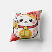 かわいい招き猫 クッション (裏面)