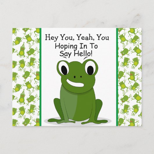 かわいい挨拶 ポストカード (正面)