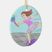 かわいい掃除婦 セラミックオーナメント (右)