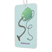 かわいい掃除機の漫画のユーモア カーエアーフレッシュナー (左)