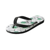 かわいい掃除機の漫画のユーモア キッズビーチサンダル (アングル)