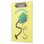 かわいい掃除機の漫画のユーモア クリップボード (左)