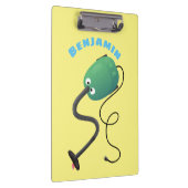 かわいい掃除機の漫画のユーモア クリップボード (右)