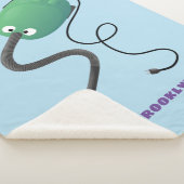 かわいい掃除機の漫画のユーモア シェルパブランケット (3/4)