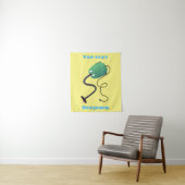 かわいい掃除機の漫画のユーモア タペストリー (インサイチュ)