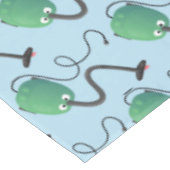 かわいい掃除機の漫画のユーモア テーブルクロス (アングル)